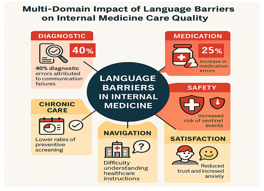 Multi-Domain Impact of Language Barriers on Internal Medicine Care Quality.