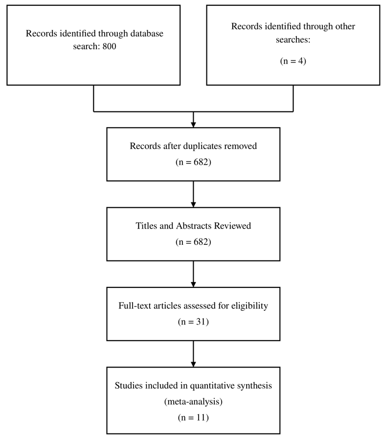 PRISMA Flowchart of Literature Search and Studies Inclusion.